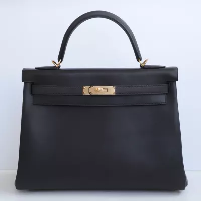 CK89 Nior/Black Smooth Barenia kelly32 with GHW