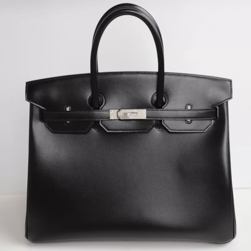 CK89 Nior/Black BOX Birkin 35 with Brushed PHW