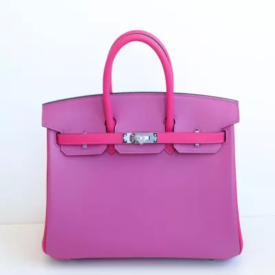 9i magnolia & 0D Rose Mexico Birkin 25 Swift with PHW
