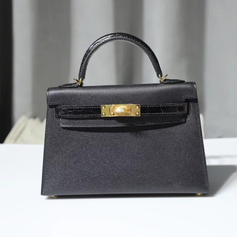 CK89 Nior/Black Madame And Aligator Kelly Mini Touch With GHW