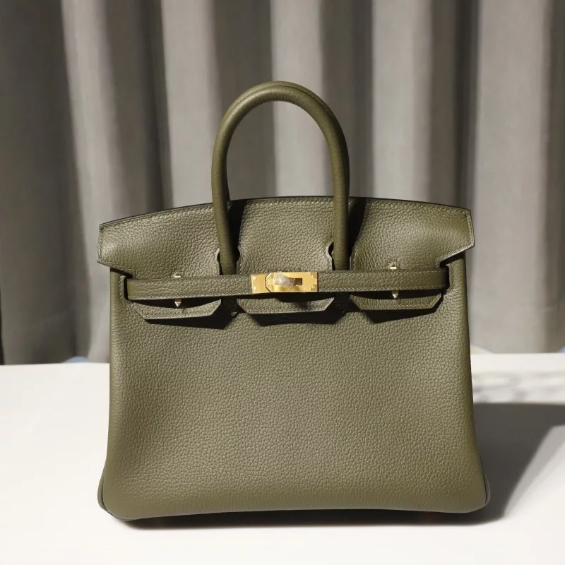 C6 Vert de Gris & trench Togo birkin25 with brushed ghw
