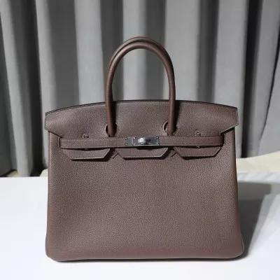 chocolate Togo Birkin 40 with PHW
