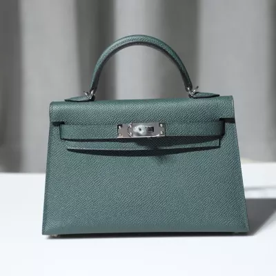 6O Vert Cypres Epsom Kelly Mini II With Phw