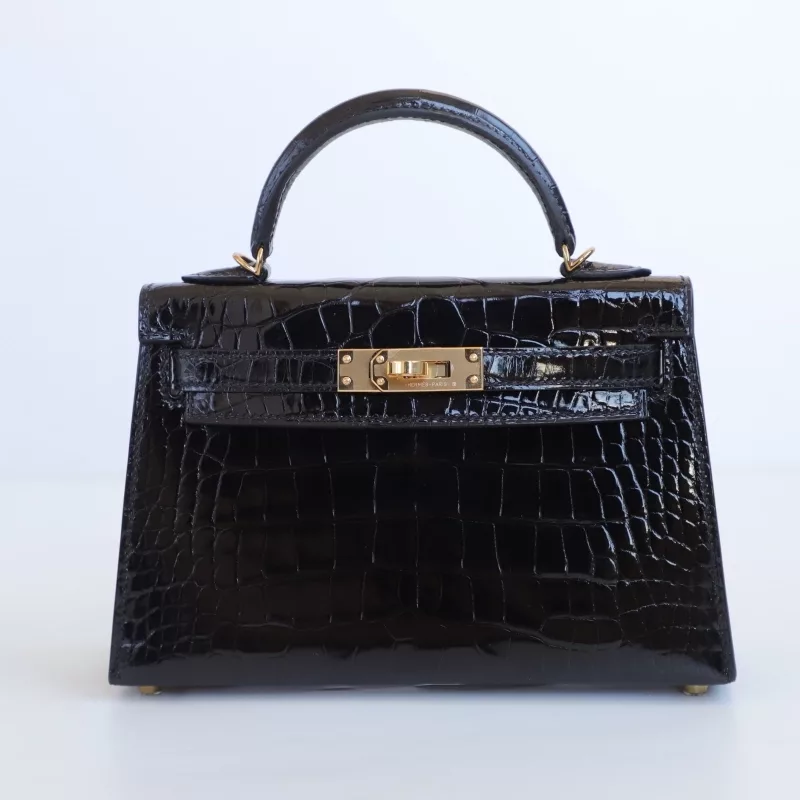 CK89 Nior shiny aligator crocodile kelly mini II with ghw