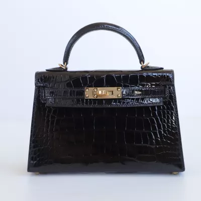 CK89 Nior shiny aligator crocodile kelly mini II with ghw