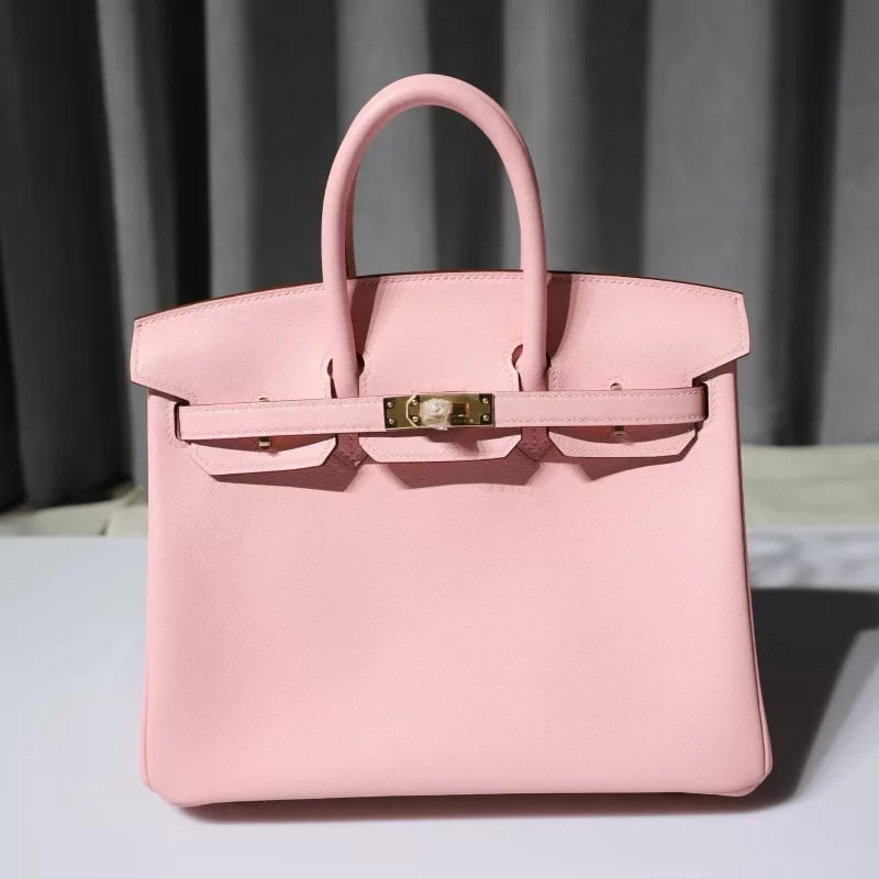 3Q rose sakura swift birkin 25  with Brushed GHW