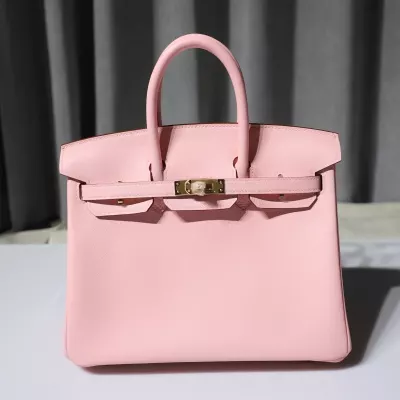 3Q rose sakura swift birkin 25  with Brushed GHW