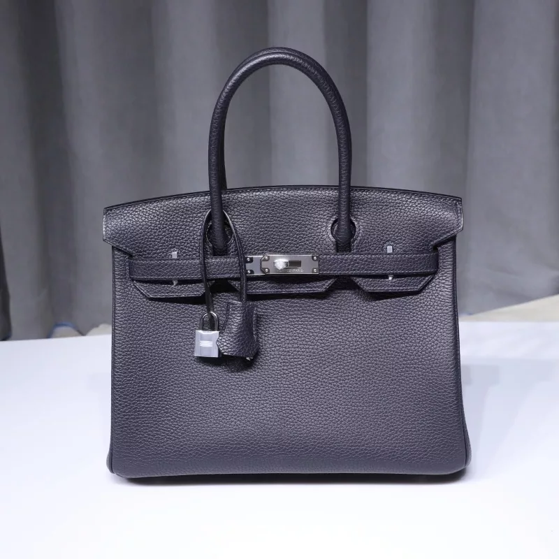 2Z blue nuit clemence and etoupe interior birkin 30 with phw