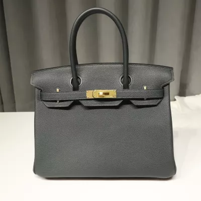 birkin 30 Vert Cypres Togo with ghw