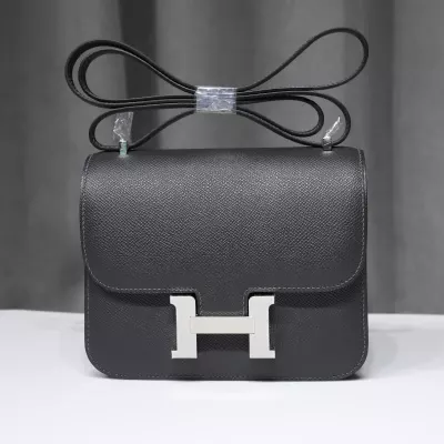 Graphite Epsom Constance 19cm With PHW