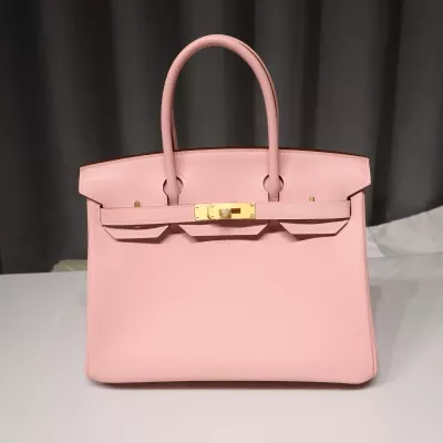 birkin 30 3Q rose sakura and Rose AzaIee Swift brushed gold hardware