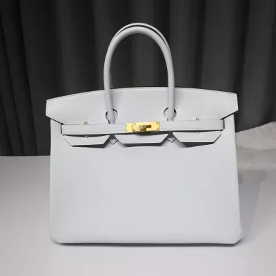 Birkin 35 blue brume cherve and Celeste interior HSS with brushed gold hardware