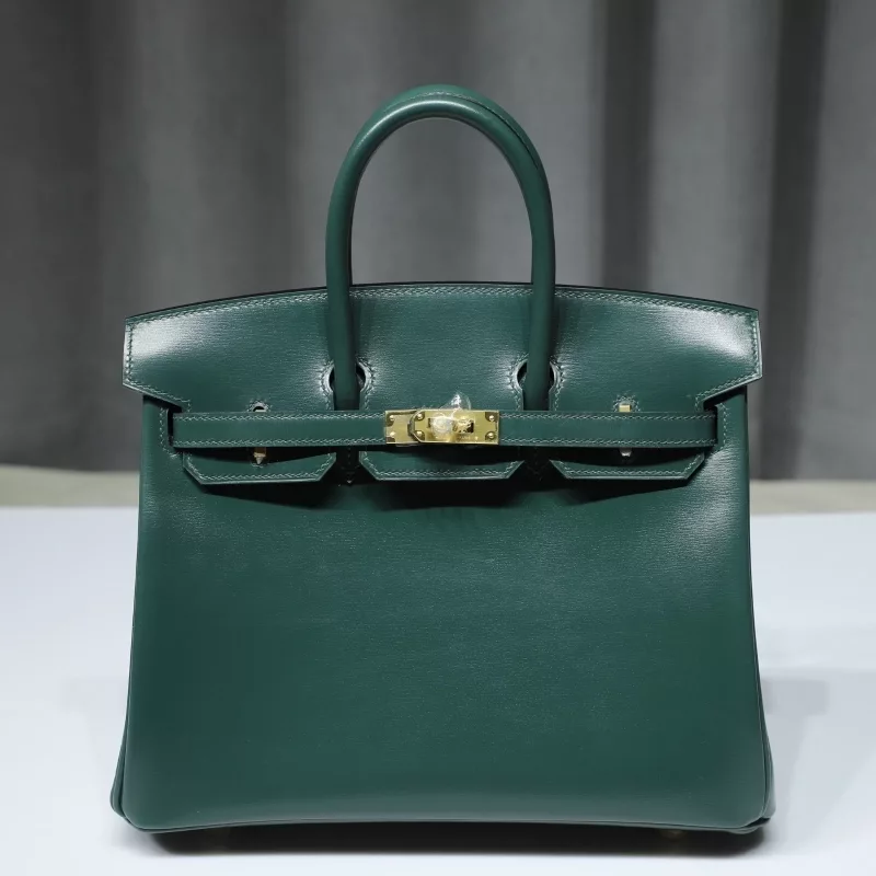 67 Vert Fonce box calf Birkin25 with ghw