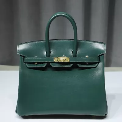 67 Vert Fonce box calf Birkin25 with ghw