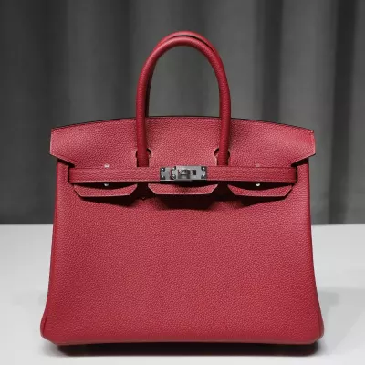 K1 Rouge Grenat Togo Birkin 25 With PHW