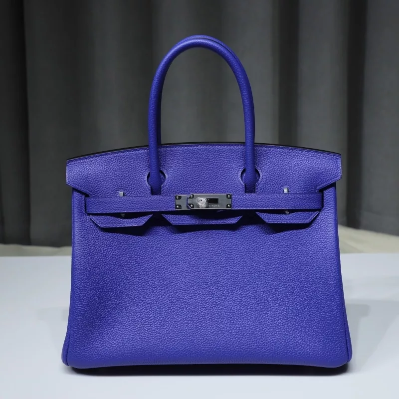 Blue Electinc Togo Birkin 30 With PHW