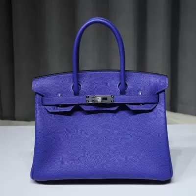 Blue Electinc Togo Birkin 30 With PHW