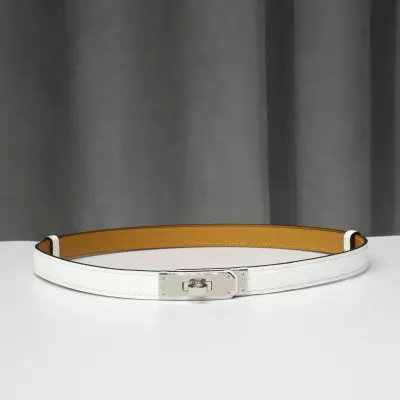 Kelly 18 Belt Blanc Epsom PHW