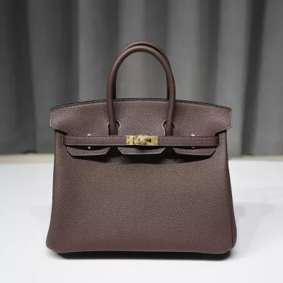 47 ChocoIate Togo Birkin 25 With GHW