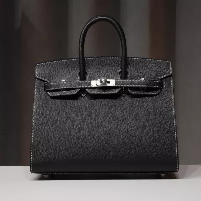 CK89 Nior & c80 gris pearl interior Epsom Birkin 25 With brushed PHW