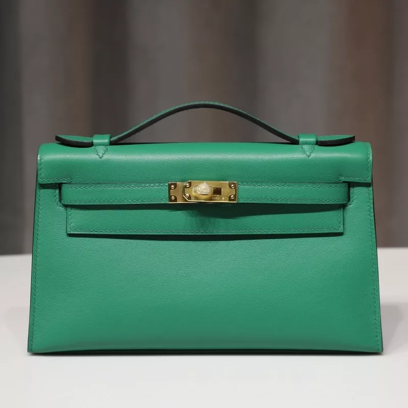 U4 vert vertigo Swift Kelly Pochette With GHW