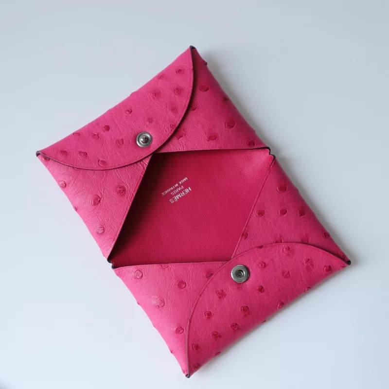 E5 Rose Tyrien Calvi Ostrich With Phw