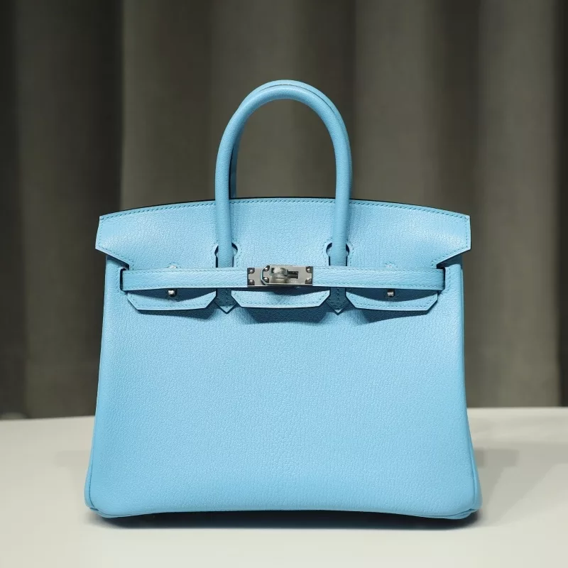 7N blue celeste Cherve Mysore Birkin 25 With PHW