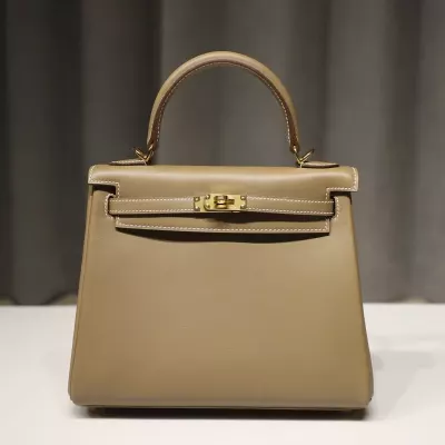 CK18 etoupe swift kelly 25 retourne with GHW