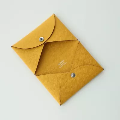 9D Jaune Amber Calvi Epsom With Phw