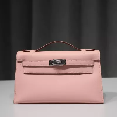 3Q Rose Sakura swift kelly pochette with phw