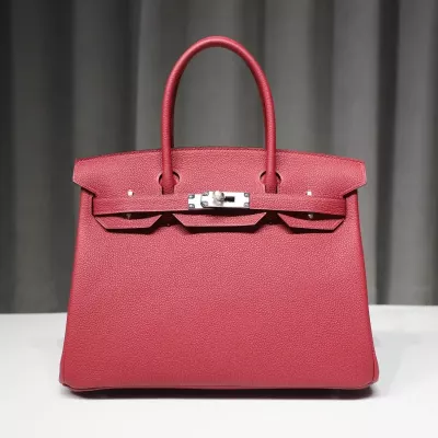 K1 Rouge Grenat Togo Birkin 30 With Phw