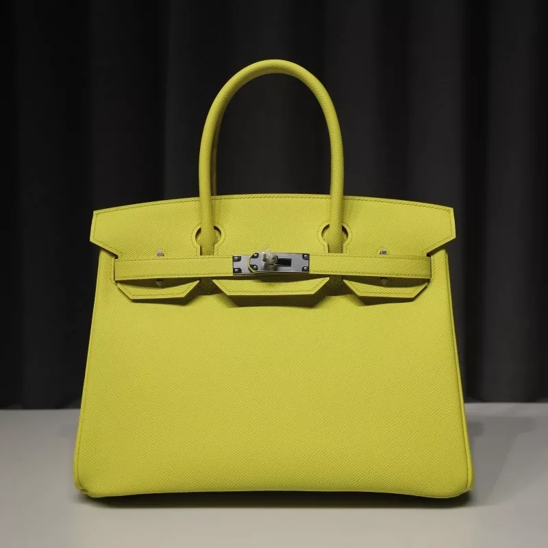 9R Lime Epsom Retourne Birkin30 with PHW