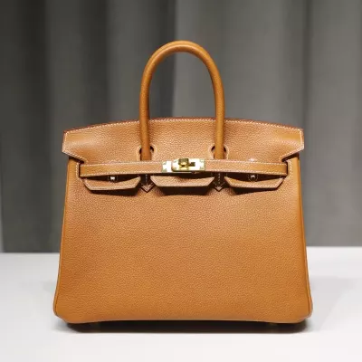 C37 GOLD Barenia Faubourg Birkin 25 With GHW