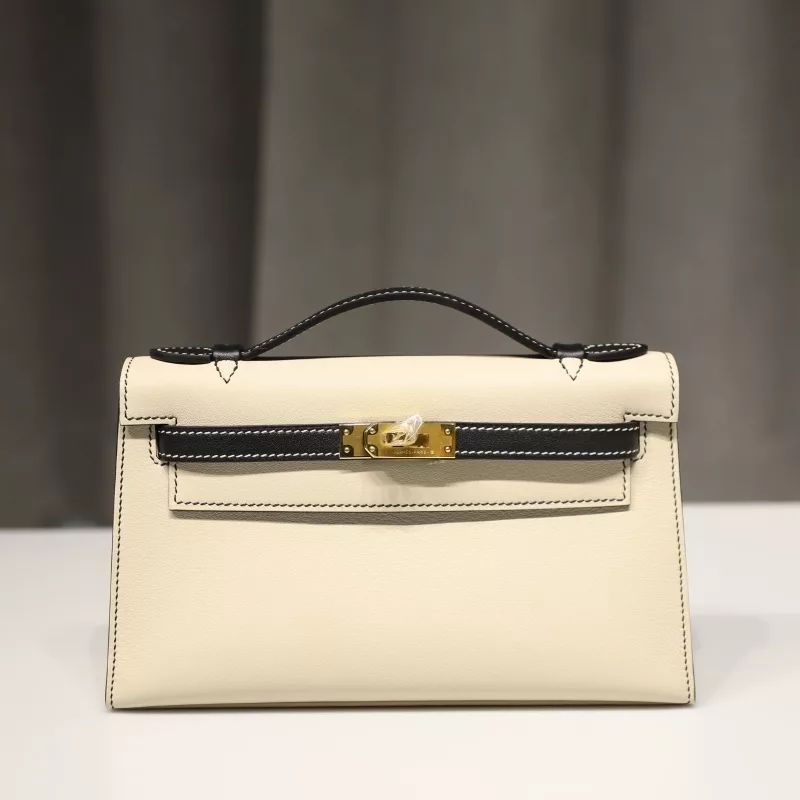 8L Beton & CK89 Nior Swift Kelly Pochette With Ghw