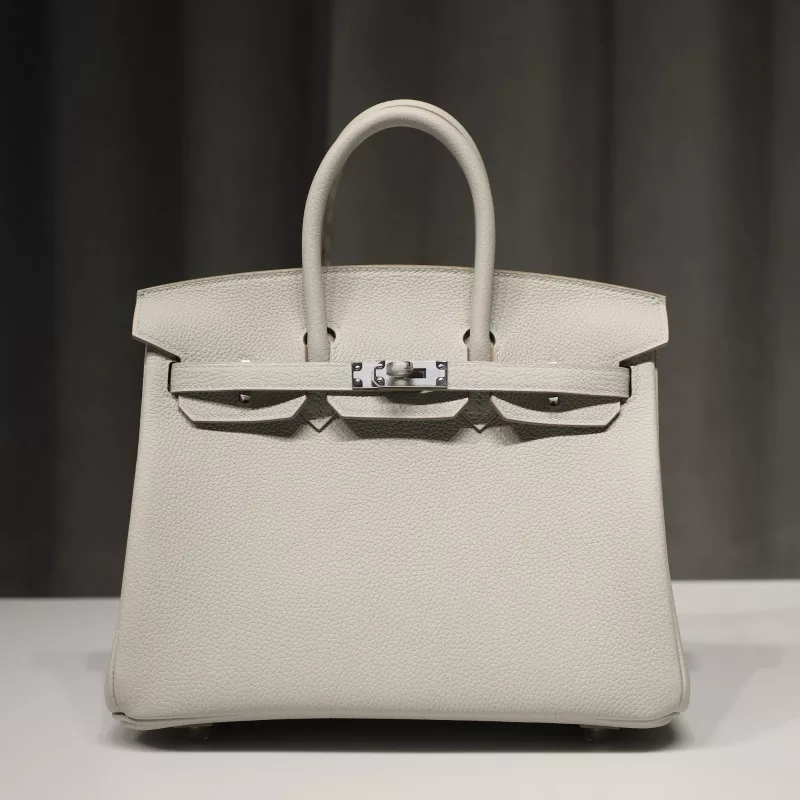 C80 Gris Pearl Togo Birkin 25 with PHW
