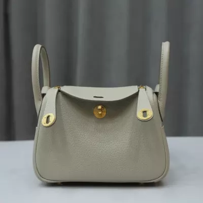 c80 gris pearl clemence mini lindy with ghw