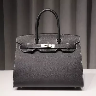 CK89 Nior & c80 gris pearl interior Epsom Birkin 30 With brushed PHW