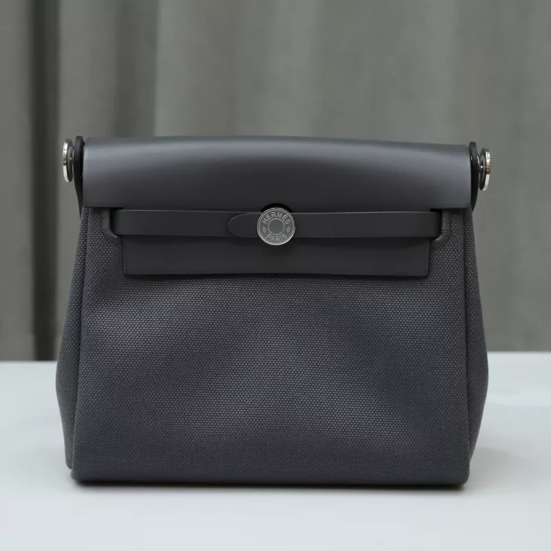 HERM&Egrave;S Herbag Zip Mini 20 Ardoise (85) Palladium hardware