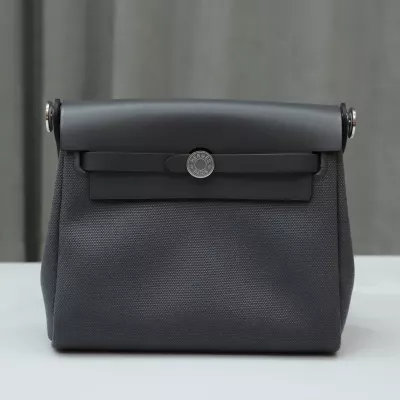 HERM&Egrave;S Herbag Zip Mini 20 Ardoise (85) Palladium hardware