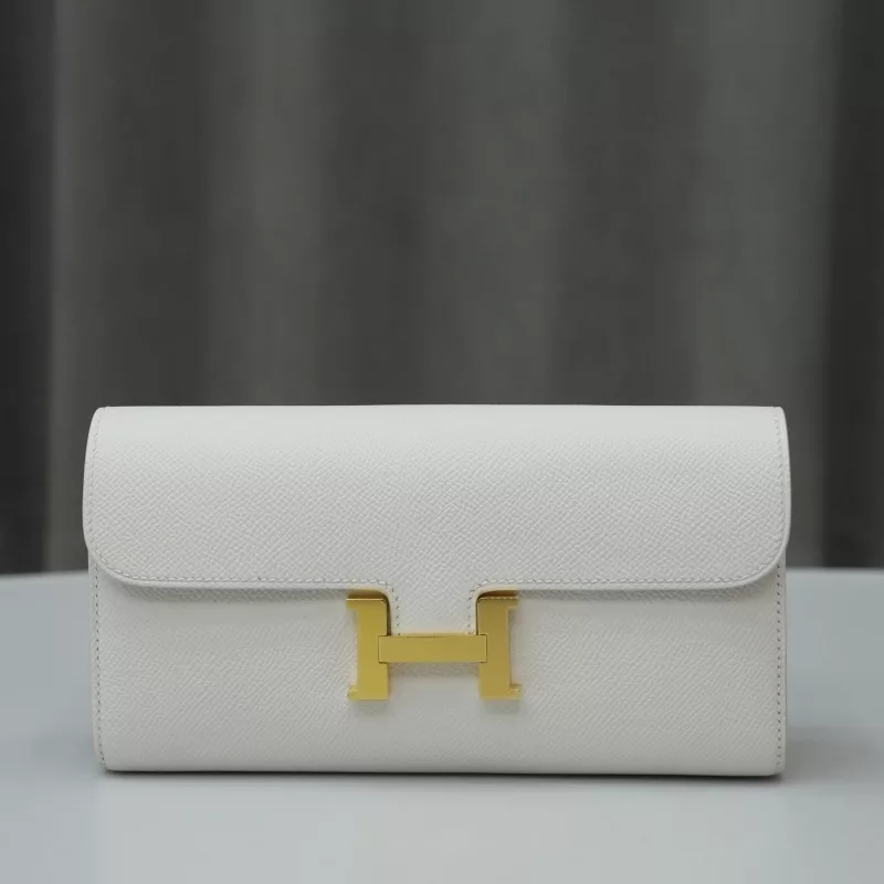 01 Blanc Epsom Constance Wallet With Ghw