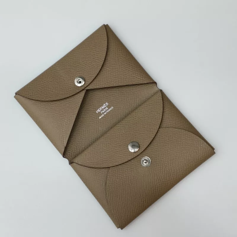 CK18 etoupe Calvi Duo card holder Epsom With Phw