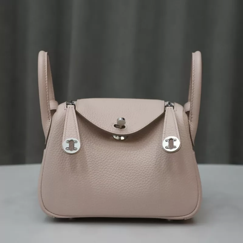9 Mauve pale & 0T mushroom  clemence lindy mini with phw