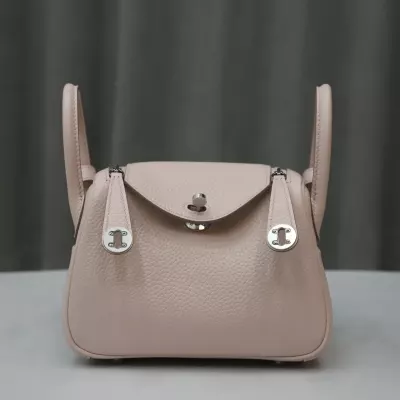 9 Mauve pale &amp; 0T mushroom  clemence lindy mini with phw