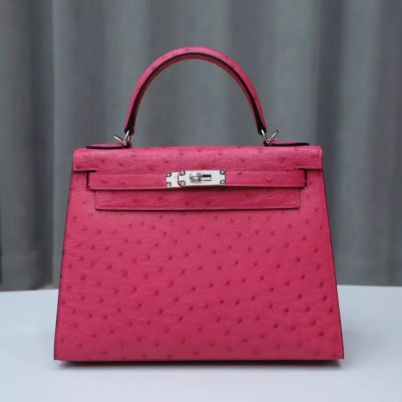 E5 Rose Tyrien Ostrich Kelly28 with PHW