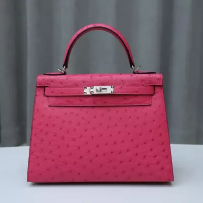E5 Rose Tyrien Ostrich Kelly28 with PHW