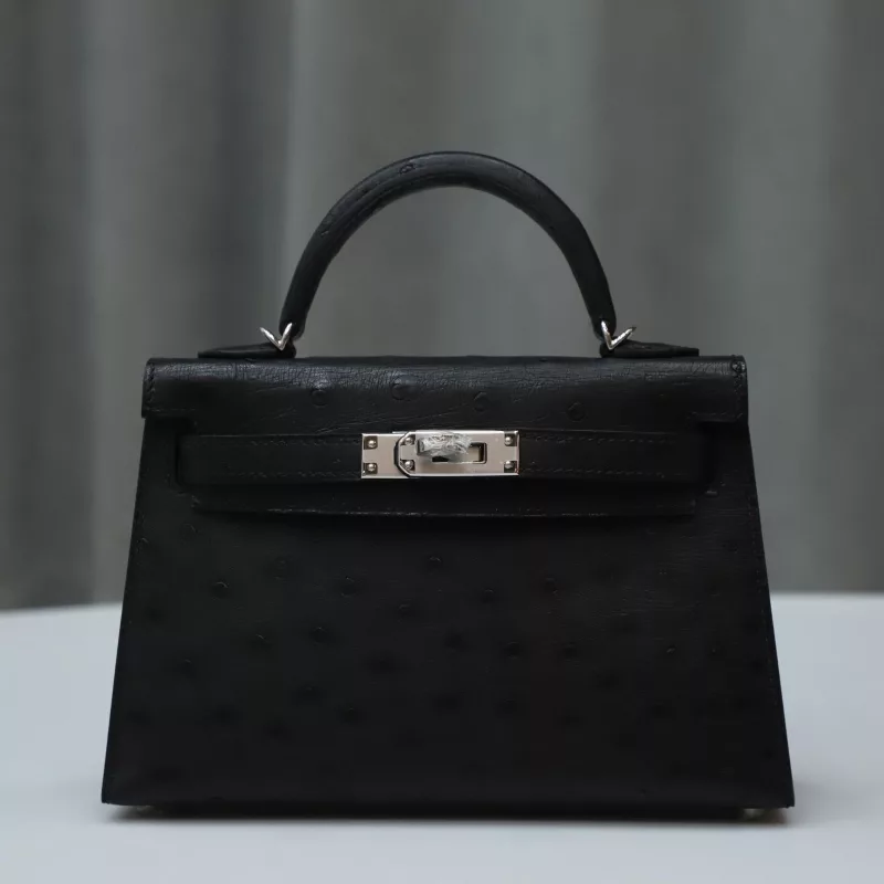 CK89 Nior Ostrich Kelly Mini II With PHW