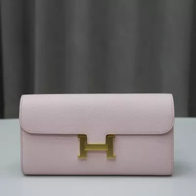 09 Mauve pale epsom Constance Wallet with ghw