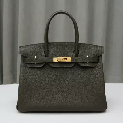 C6 Vert de Gris &amp; 5R Rose Shocking interior togo birkin 30 GHW