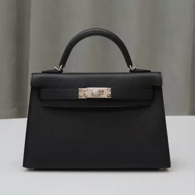 CK89 Nior/Black epsom kelly mini II with PHW