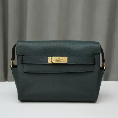 6O Vert Cypres Kelly Messenger Evercolor With Ghw